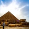 Egypt Cairo Pyramids of Giza Sky Culture Old History Travel destinations Places to go
