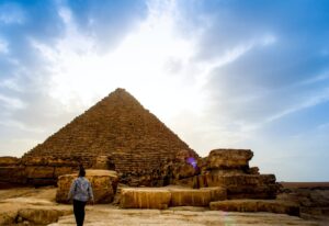 Egypt Cairo Pyramids of Giza Sky Culture Old History Travel destinations Places to go