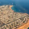 Sharm El Sheikh aerial view from airplane