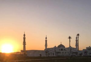 Sunrise by a mosque in Cairo the Capital of Egypt NOMINATED