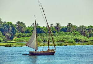 Traditional Boat on the Nile River in Egypt