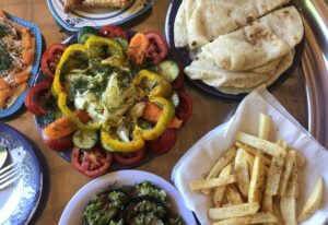 Egyptian desert meal