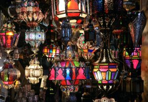 Traditional moroccan lamps