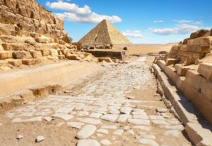 Ruines près des pyramides