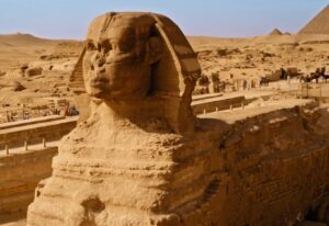 Le Grand Sphinx de Gizeh, Egypte.Et d'autres mystères de Gizeh .Pyramides de Gizeh.