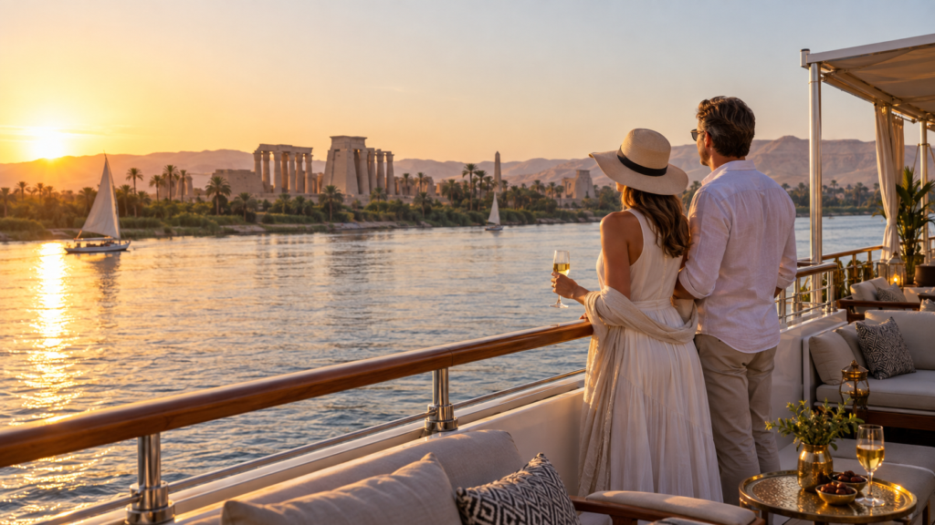 Nile cruise on the Nile River during a classic Egypt tour